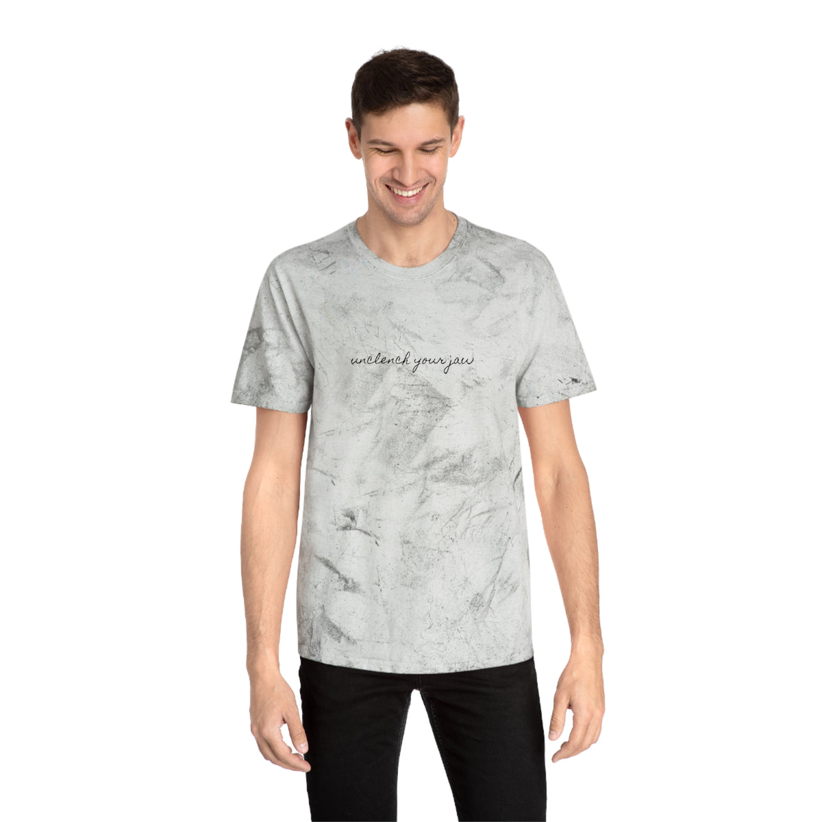 'unclench your jaw' color blast tee
