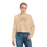 Chill the F Out Cropped Fleece Pullover - anti/anxieteas est 2024