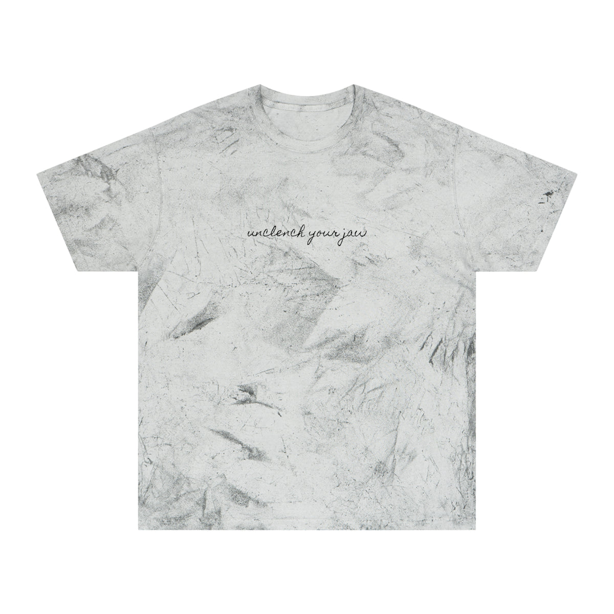 'unclench your jaw' color blast tee
