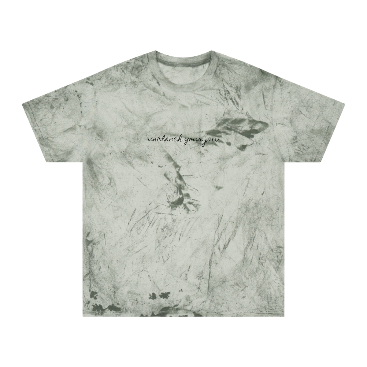 'unclench your jaw' color blast tee