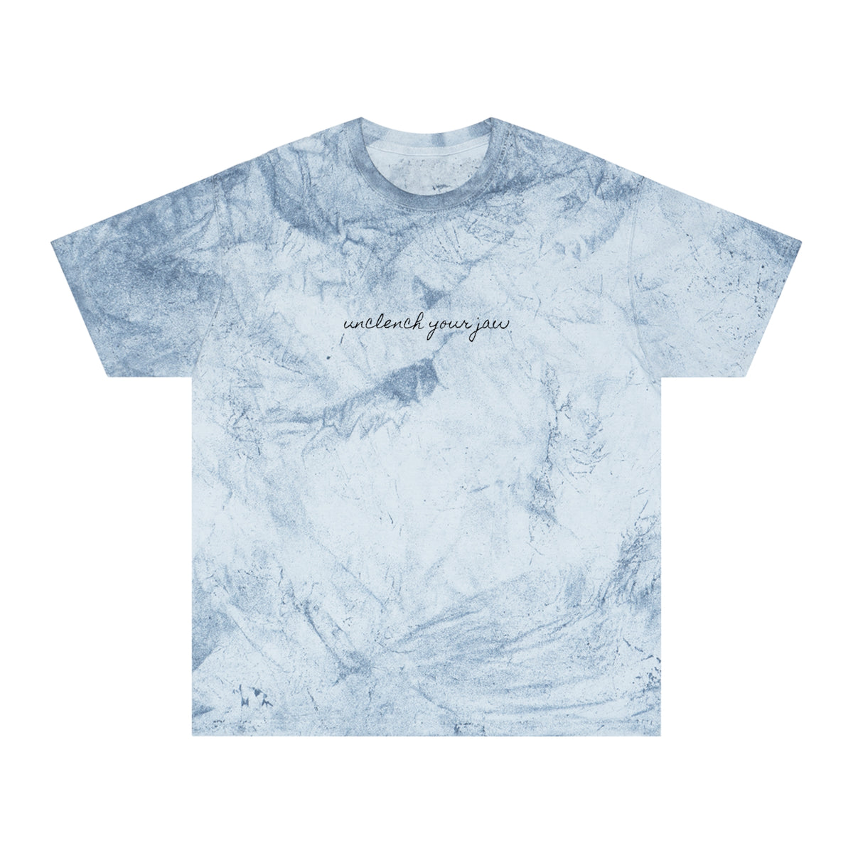 'unclench your jaw' color blast tee