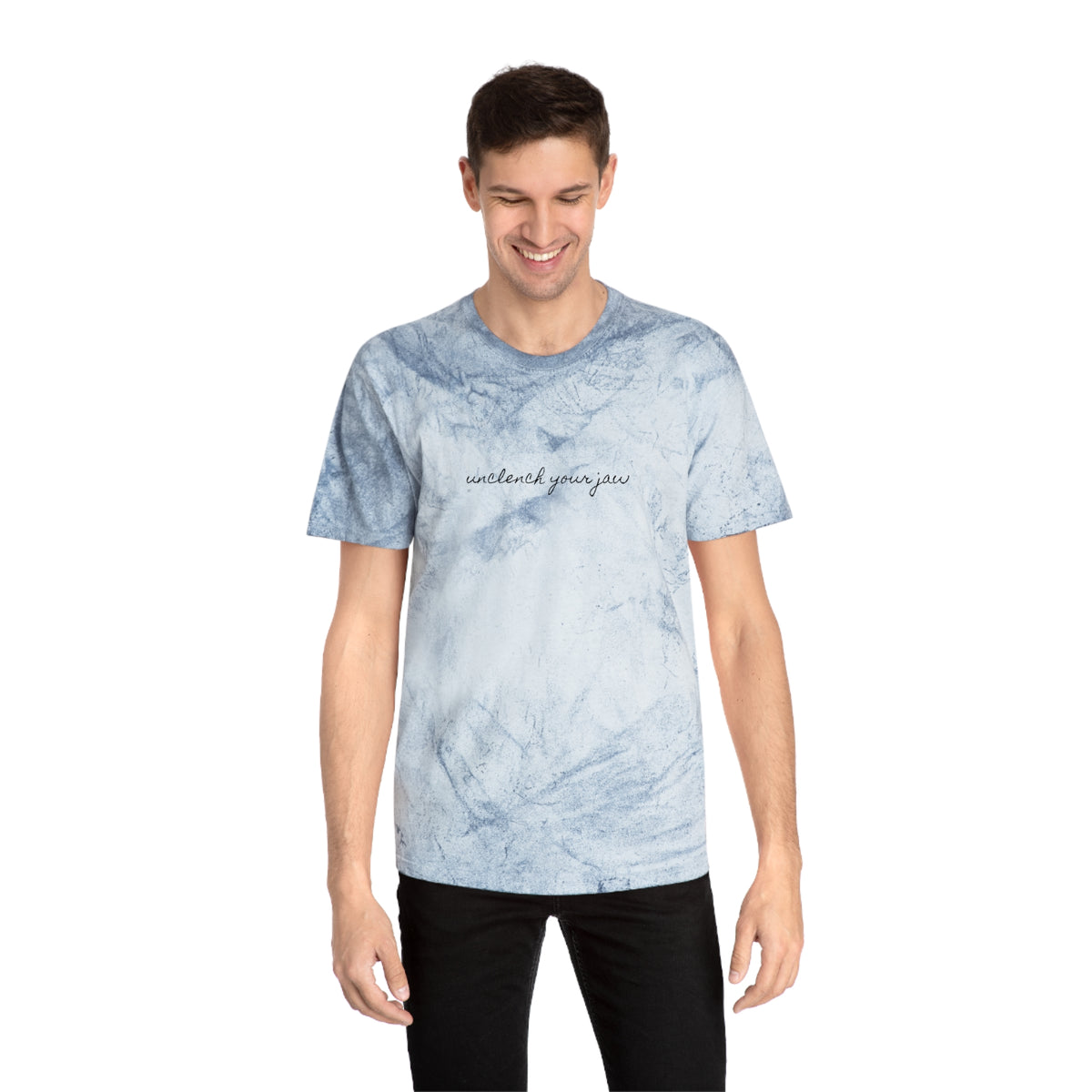 'unclench your jaw' color blast tee