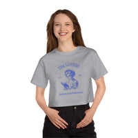 Vintage Vibes Cropped T-Shirt for Book & Tea Lovers