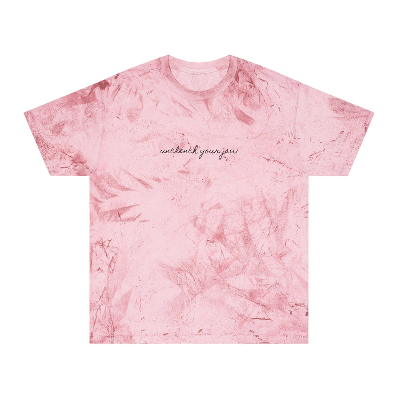 'unclench your jaw' color blast tee