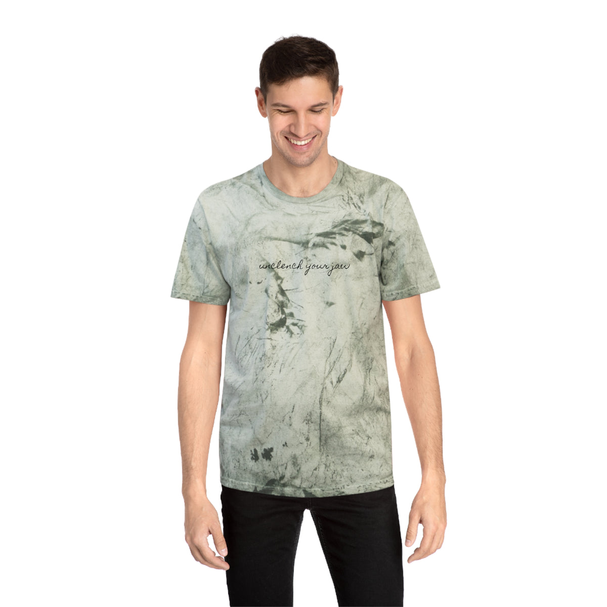 'unclench your jaw' color blast tee