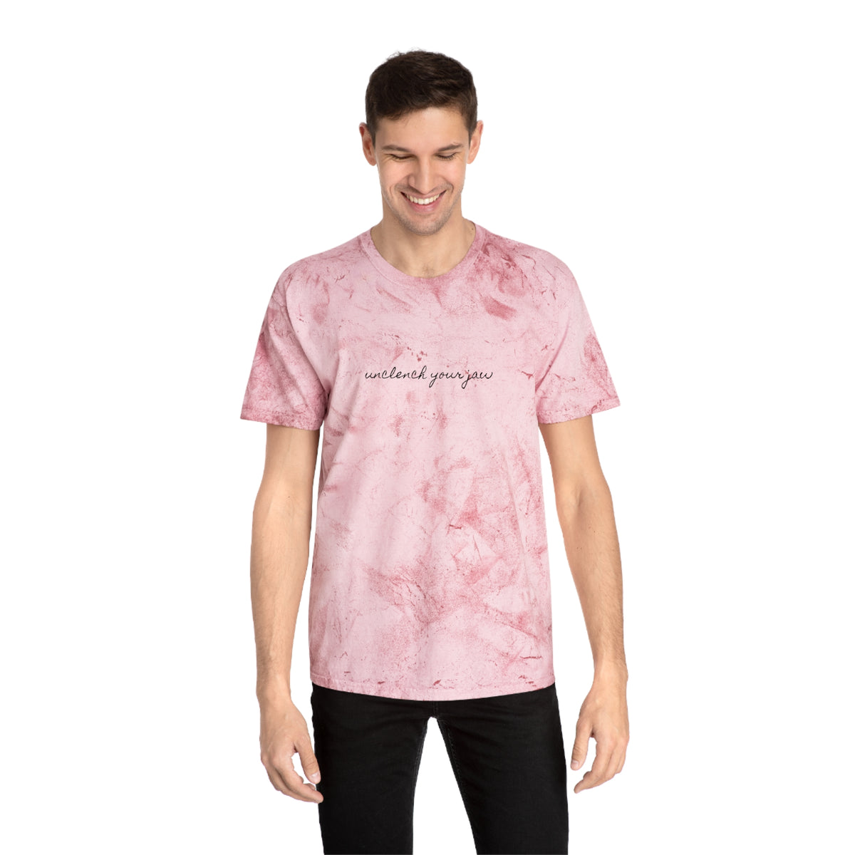 'unclench your jaw' color blast tee