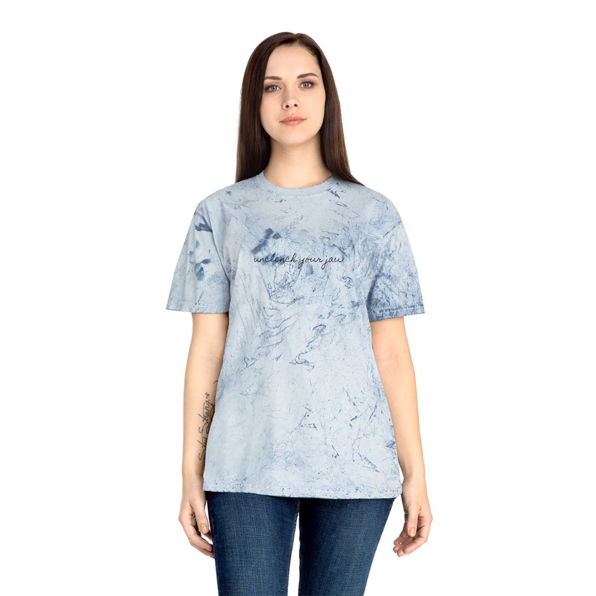 'unclench your jaw' color blast tee