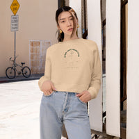Chill the F Out Cropped Fleece Pullover - anti/anxieteas est 2024