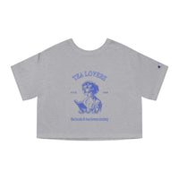 Vintage Vibes Cropped T-Shirt for Book & Tea Lovers