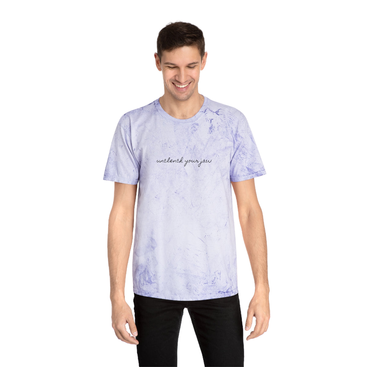 'unclench your jaw' color blast tee