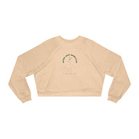 Chill the F Out Cropped Fleece Pullover - anti/anxieteas est 2024